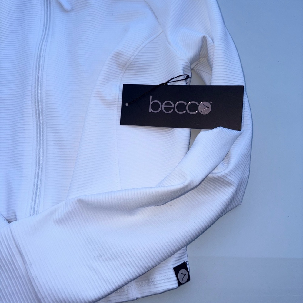 Ecco White Women's Bomber Jacket - Picture 4 of 5